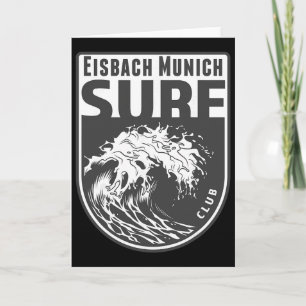 Carte Eisch, Munich Surf Souvenir Surfant Vagues Vacance