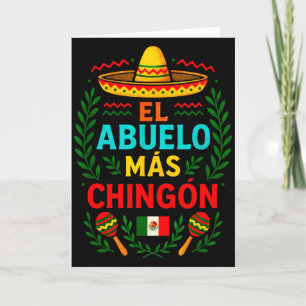 Carte El Abuelo Más Chingón - Drôle de Grand-Père Mexica