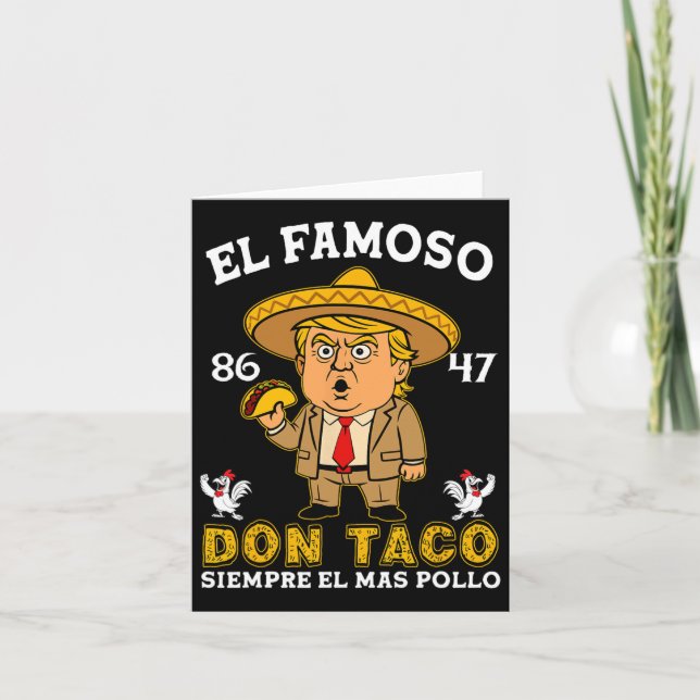 Carte El Famoso Don Taco Trump dénonce l'anti-Trump (Devant)