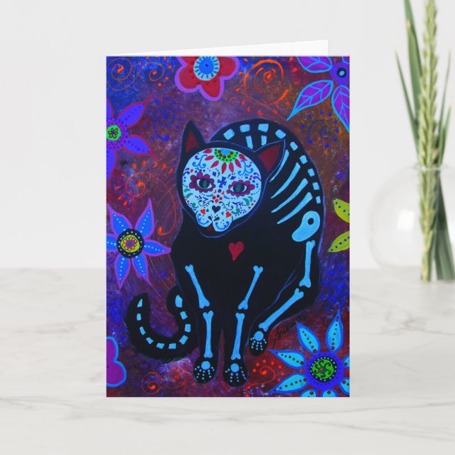 CARTE EL GATO VIII DIA DE LOS MUERTOS CAT (Devant)