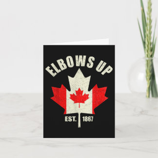 Carte Elbows Up Canada Est 1867 Fier Ca Fort Canadien