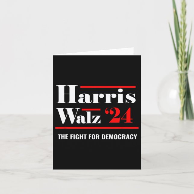 Carte Elect Kamala Harris &amp; Tim Walz 2024 (Devant)