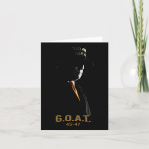 Carte Elect The Goat Donald Trump 2024 45 47 Silhouette