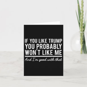 Carte Élection 2020 Si vous aimez Trump, vous ne m'aimer