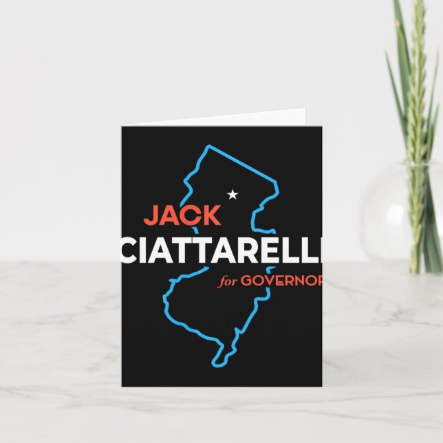 Carte Élection du gouverneur du New Jersey de Jack Ciatt (Devant)