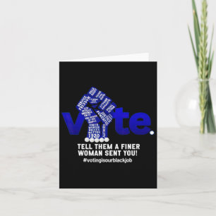 Carte Élection Électorale Dites-Leur Une Femme Plus Fina