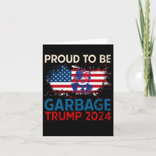 Carte Élection Trump 2024 Fier d'être un vote de déchet 
