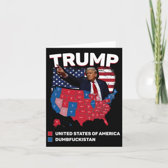 Carte Électorale 2024 Etats-Unis D'Amérique Dumbis (Devant)