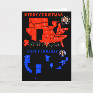 Carte électorale 2024 Joyeux Noël Trump Écrasante