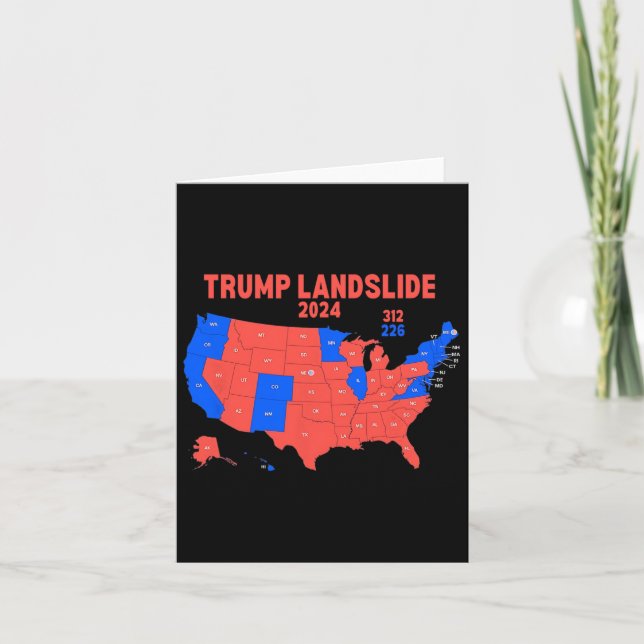 Carte électorale 2024 Trump 312 - Glissement de te (Devant)