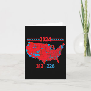 Carte électorale 2024 Trump 312 Red 2024 Election