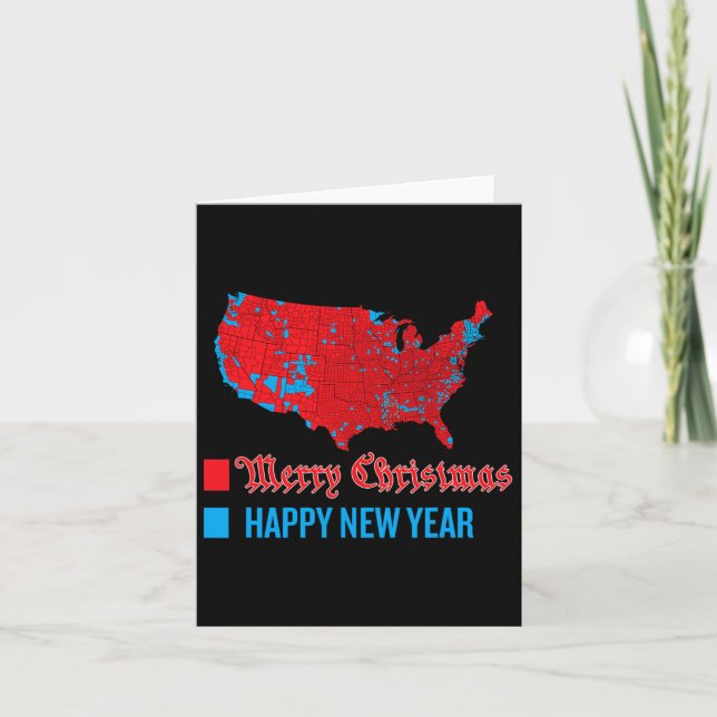Carte électorale exacte Joyeux Noël Joyeux Nouvel  (Devant)