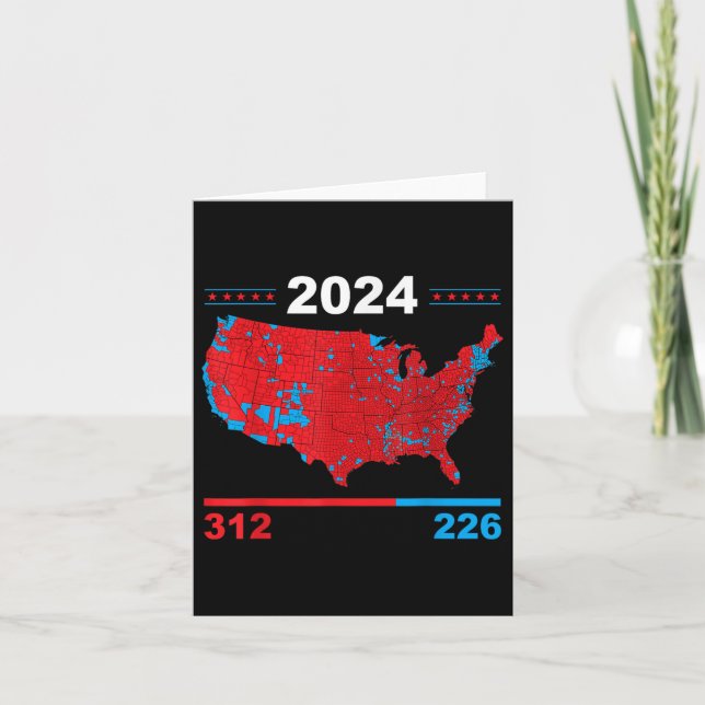 Carte électorale Trump 312 Red Résultats des élect (Devant)