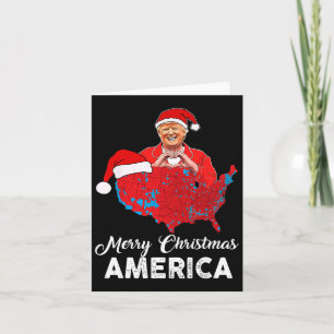 Carte électorale Trump Joyeux Noël Père Noël H