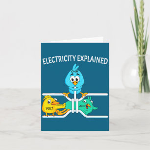 Carte Électricien Drôle Pour Hommes Femmes Électricité M