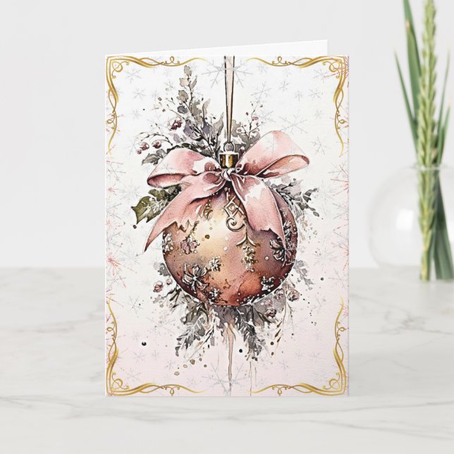 Carte Élégance dans la magie de la saison (Devant)