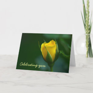 Carte Élégance et simplicité. Bonjour d'anniversaire ens