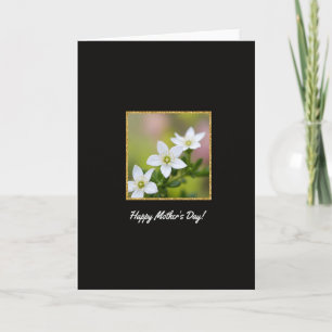 Carte Élégance Florale Pailletée