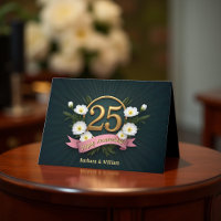 Élégant 25e anniversaire Mariage de la florale d'o