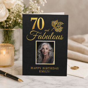 Carte Elegant 70 et Fabulous Twigs 70e Anniversaire Phot