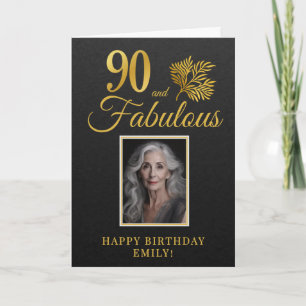 Carte Elegant 90 et Fabulous Twigs 90e Anniversaire Phot