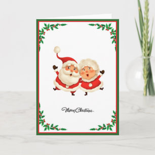Carte Élégant arbre de Noël moderne non photo plié