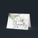 Carte Élégant Avec Sympathie Condolence De Deuil Coeur<br><div class="desc">Envoyez un message de coeur spécial à vos proches avec cette simple carte de voeux de sympathie jamais oubliée,  faites-leur savoir que vos pensées sont avec eux alors qu'ils traversent ces temps difficiles.</div>