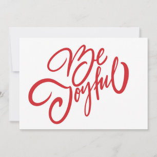 Carte Elégant Be Joyful Holiday Design
