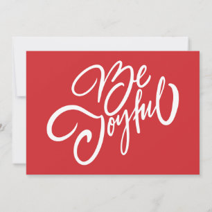 Carte Elégant Be Joyful Holiday Design