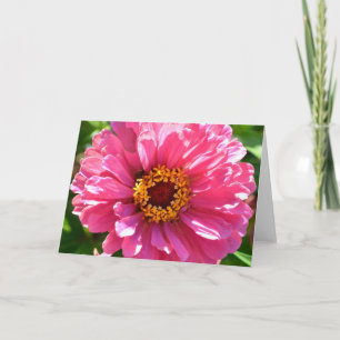 Carte Élégant classique floral rose fleur marguerite