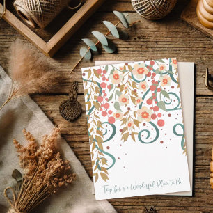 Carte Elégant Ensemble Citation Mariage Plutôt Floral