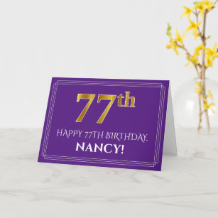 Cartes 77 Ans D D Anniversaire Zazzle Fr