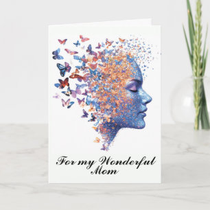 Carte Élégant Féminin Moderne pour la Fête des Mères De