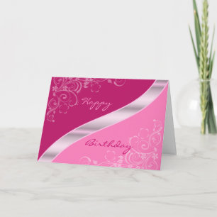 Carte Elegant Floral Birthday Cards