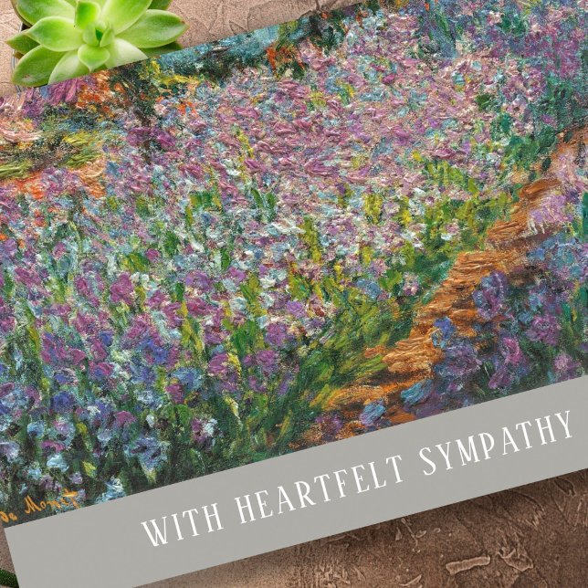 Carte Elégant Iris Funeral Désolé Pour Votre Sympathie D (Iris Elegant Bereavement Sympathy Cards)