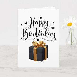 Carte Elégant Joyeux Salutation Anniversaire