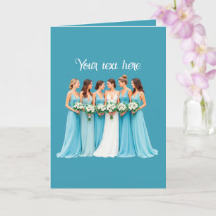Carte Élégant mariage personnalisable Demoiselle d'honne