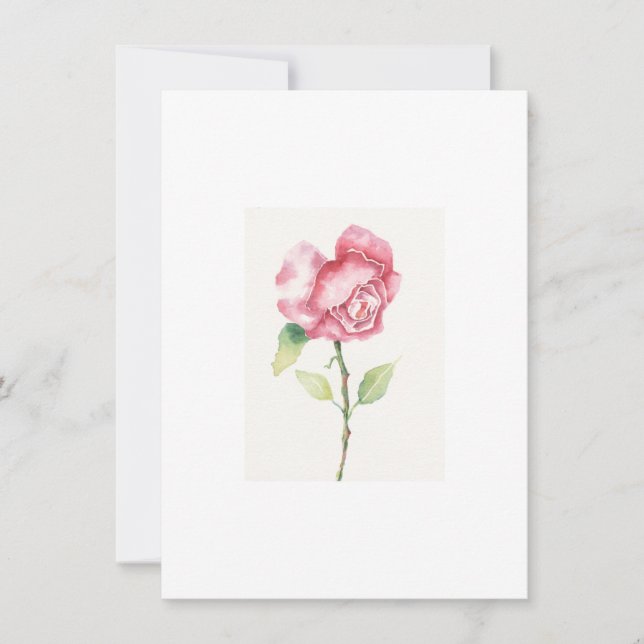 Carte Elegant rose collection (Devant)