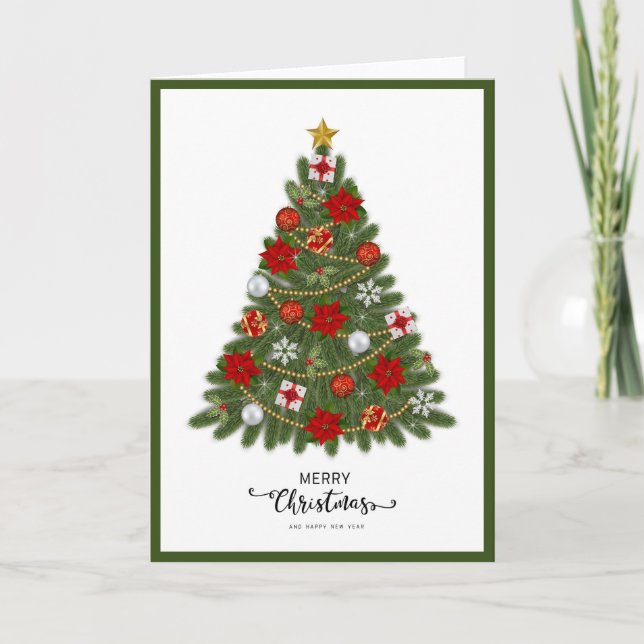 Carte Élégant tendance Contemporain plié (Devant)