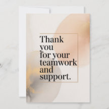 Elegant Thank You Card for Coworker