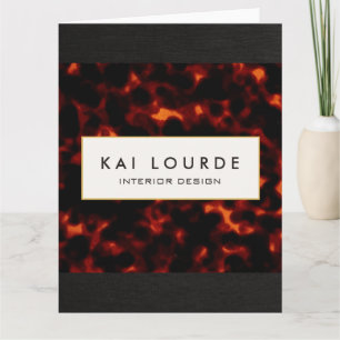 Carte Élégant Tortoiseshell