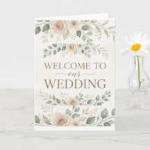 Élégante Bienvenue Florale Aquarelle Mariage Accue