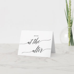 Carte Élégante Calligraphie Noire Vous Voir À Alter