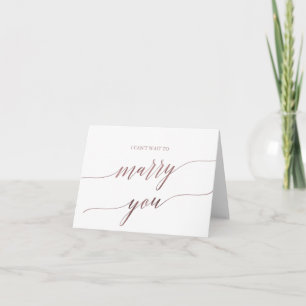 Carte Élégante calligraphie or Rose Mariez-vous