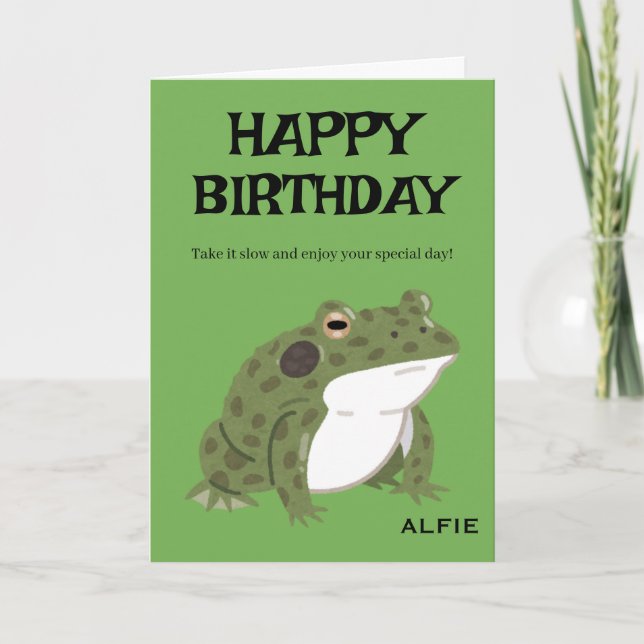 Carte élégante de BONNE FÊTE (Devant)