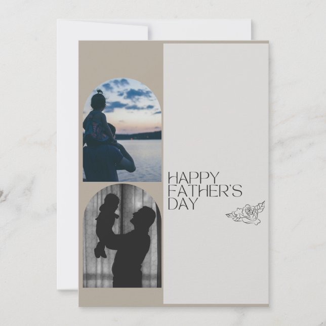 Carte élégante de Fête des Pères pour Papa (Devant)