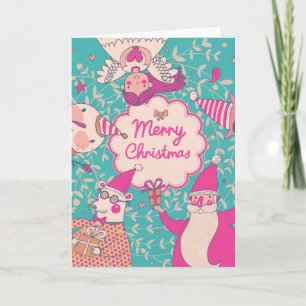 Carte élégante de Joyeux Noël