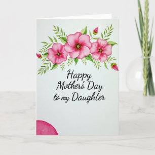 Carte élégante de la fête des mères Fuchsia