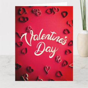 CARTE ÉLÉGANTE DE LA SAINT-VALENTIN