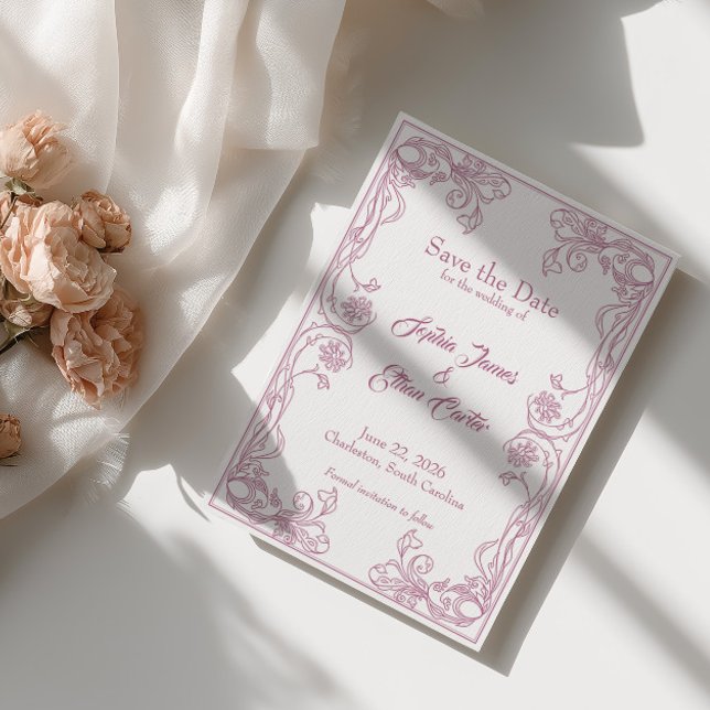 Carte Élégante de Mise à Jour de Date – Filigrane  (Créateur téléchargé)